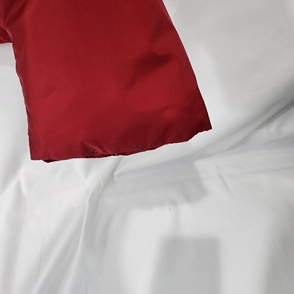 Roxy Womens Color-Block Puffer Jacket XL Red & Pink Hooded Winter Coat - Picture 14 of 16